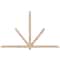 Ekena Millwork Kennewick Smooth Timber Gable Bracket, Douglas Fir, 96"W x 60"H x 3 1/2"D x 3 1/2"F, 15/12 Pitch GBW096X60X0404KEN00SDF - alternate 1